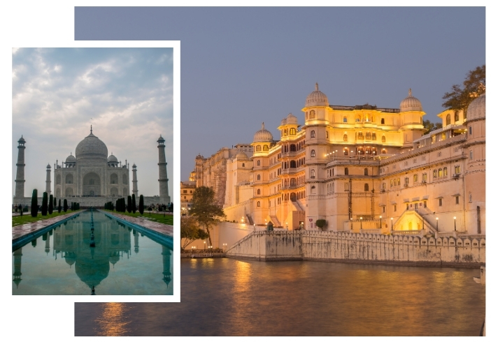 Taj Mahal with Udaipur Tour